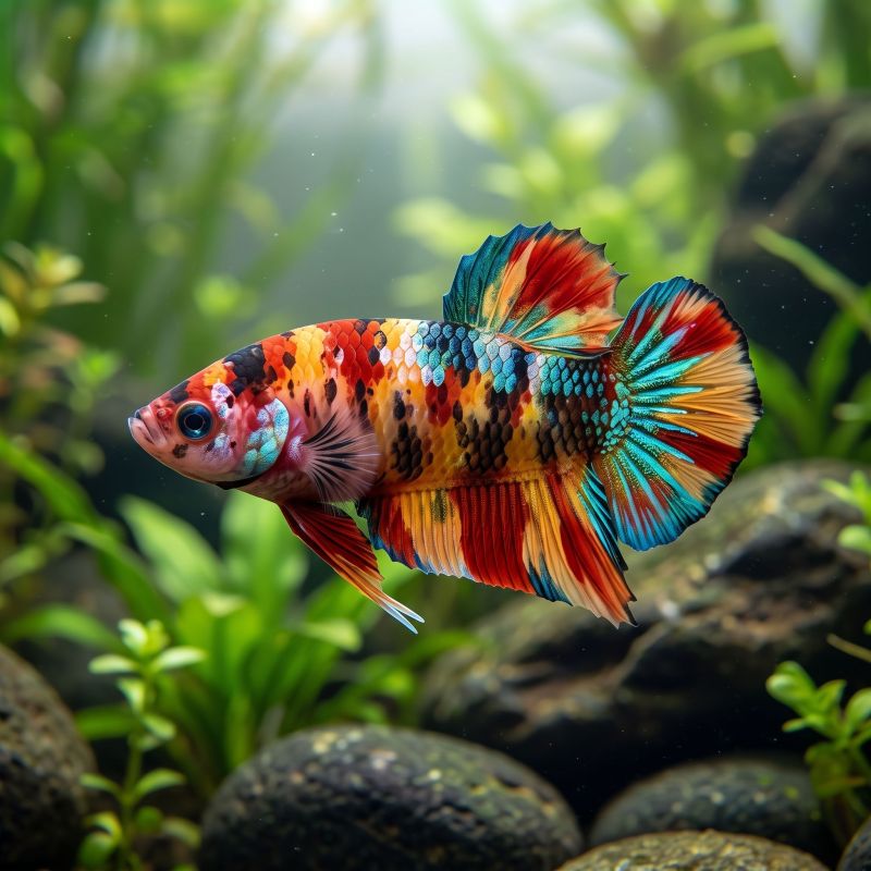 Betta Mâle Plakat Candy Koï - Betta Splendens