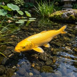 Carpe Koï Yamabuki - Cyprinus Carpio / Japan